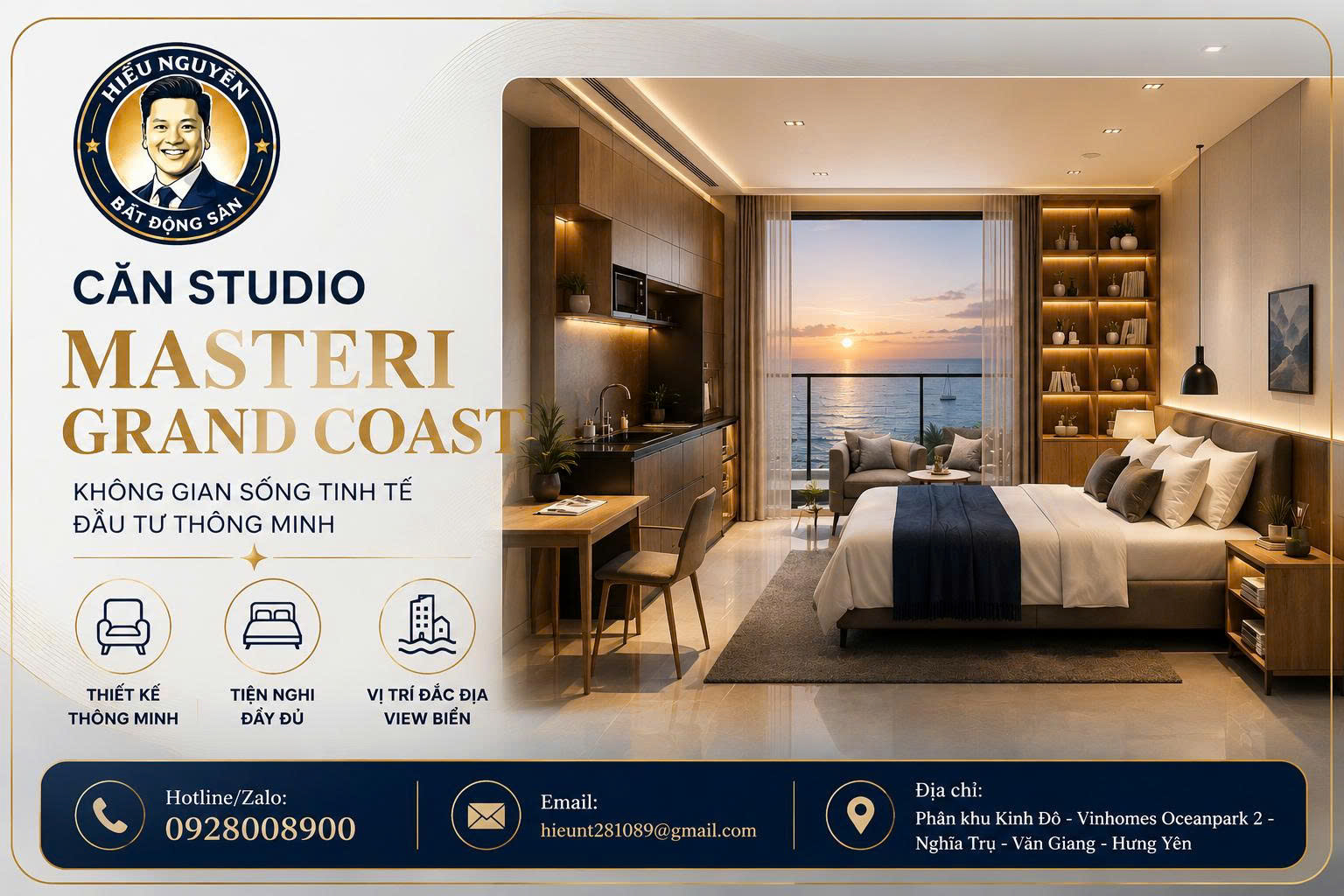 Căn studio Masteri Grand Coast